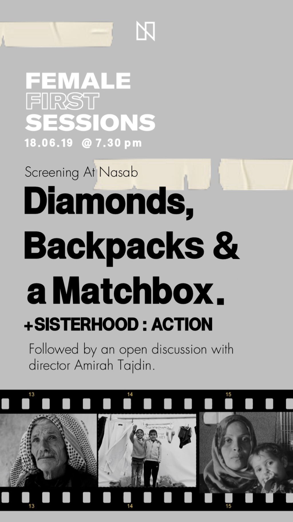 Female First Sessions presents Diamonds, Backpacks, and a Matchbox